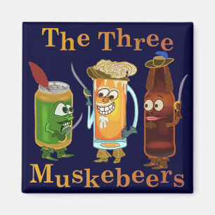 Imã Chalaça engraçada da cerveja de três Muskebeers