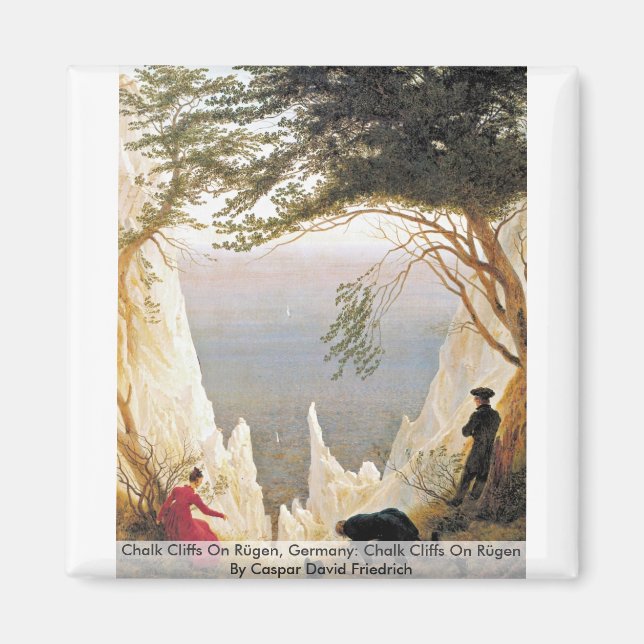 Imã Chalk Cliff On Rügen, Alemanha (Frente)