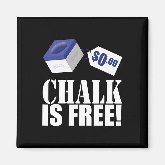 Imã Chalk é Grátis Piscina Engraçada Bilhar 8 bolas (Frente)