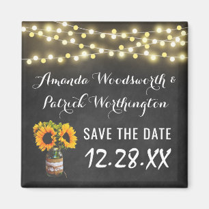 Imã Chalkboard Sunflower Country Rustic Salvar Data