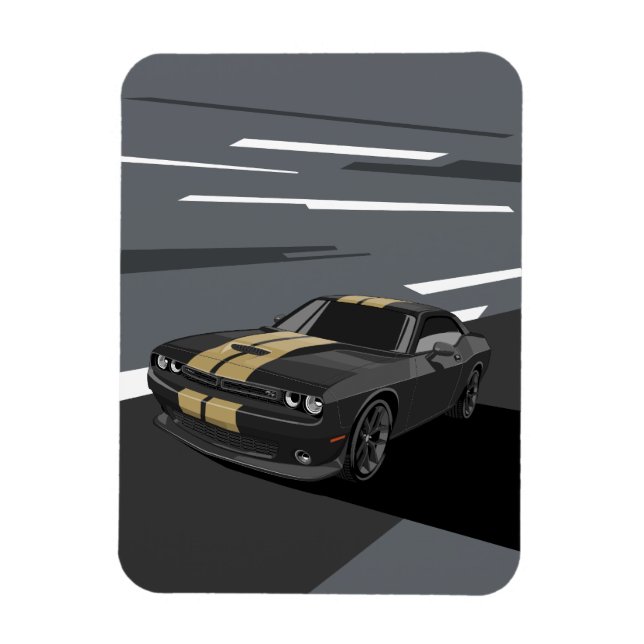 Ímã Challenger Black (Vertical)