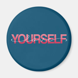 Imã Chamada de Amor Próprio Caligrafia | Ímã