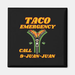 Imã Chamada de Emergência do Taco 9 Juan Funny Mulher