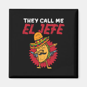 Imã Chamam-me El Jefe Taco Funny Chefe Cinco De Mayo
