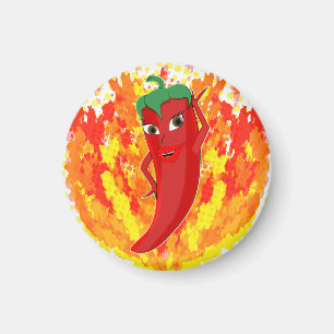 Imã Chamas de Fogo Red Hot Pepper