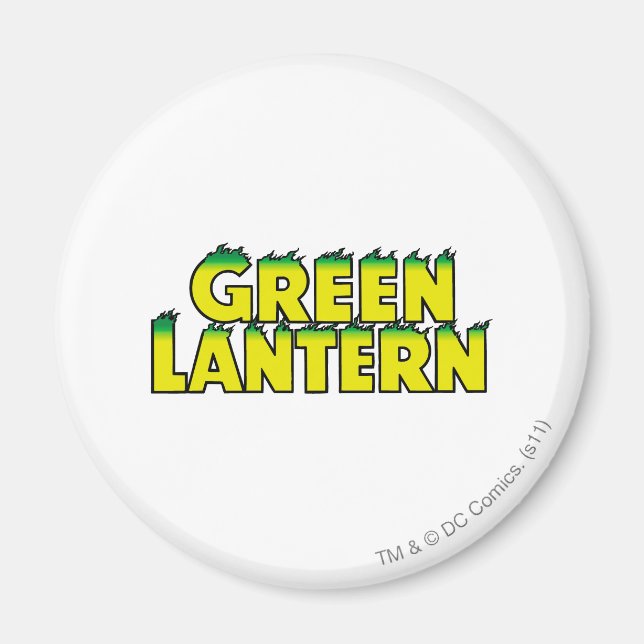 Imã Chamas do logotipo amarelo (Frente)