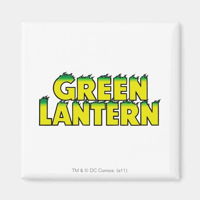 Imã Chamas do logotipo amarelo (Frente)