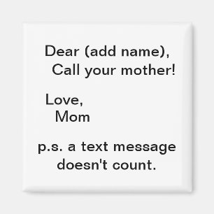 Imã chame sua mãe a mensagem de texto que não conta