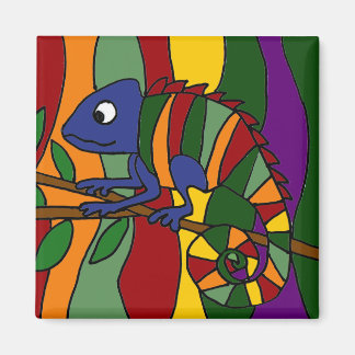 Imã Chameleon Art Abstrato Magnet