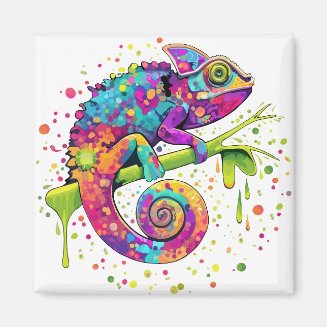 Imã Chameleon Paint mantém estilo aquarela (Frente)
