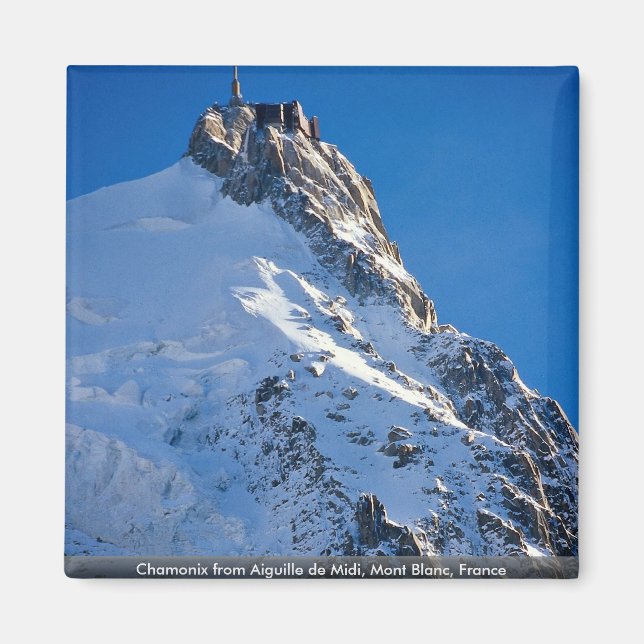 Imã Chamonix de Aiguille de Midi, Mont Blanc, França (Frente)