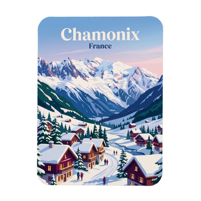 Ímã Chamonix França (Vertical)