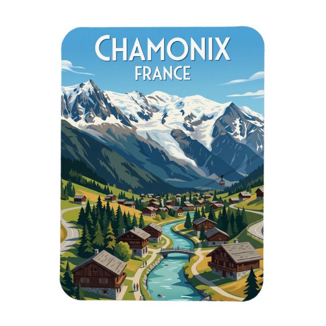 Ímã Chamonix França (Vertical)
