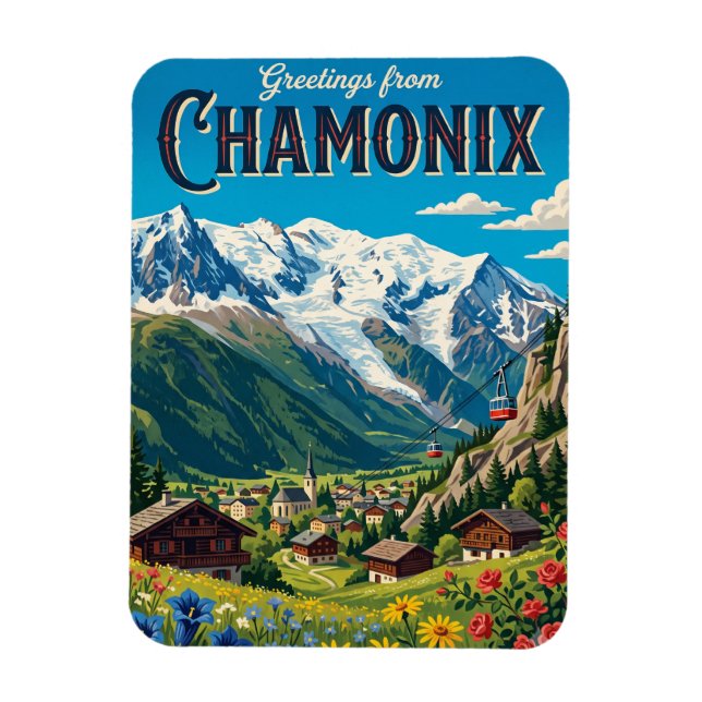 Ímã Chamonix França (Vertical)