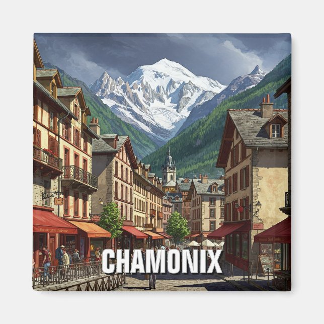 Imã Chamonix France Mont Blanc (Frente)