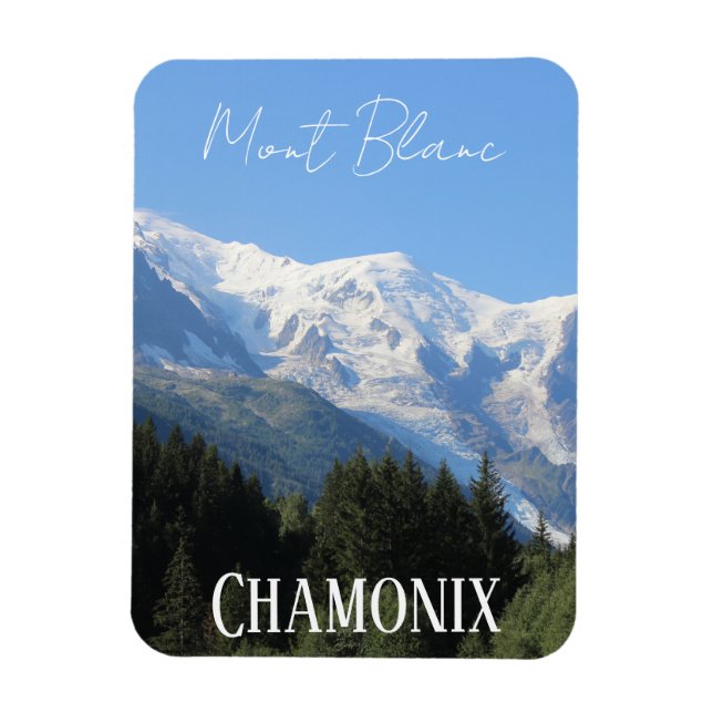 Ímã Chamonix, Mont Blanc, Alpes franceses, Verão (Vertical)