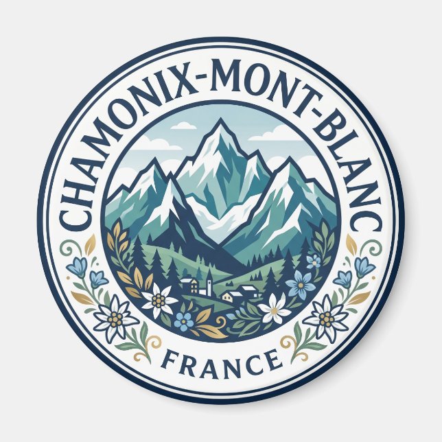Imã Chamonix-Mont-Blanc França (Frente)