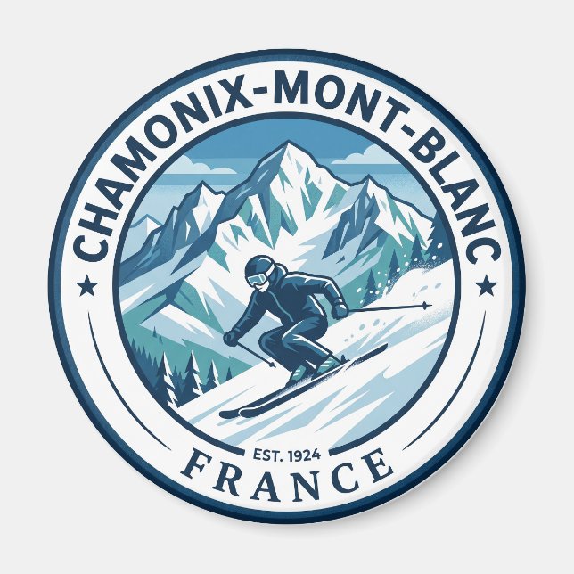 Imã Chamonix-Mont-Blanc França (Frente)