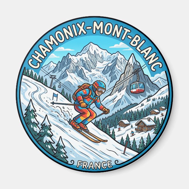 Imã Chamonix Mont Blanc França (Frente)