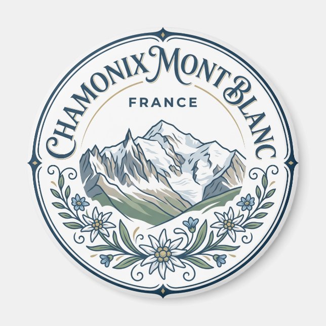 Imã Chamonix-Mont-Blanc França (Frente)