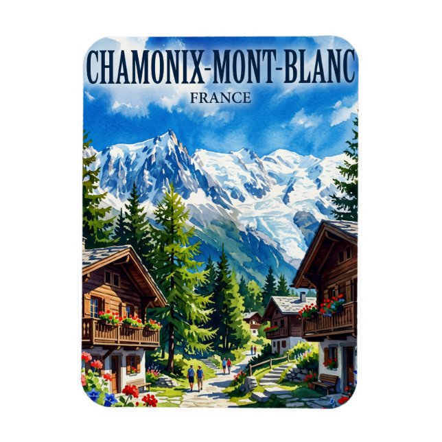 Ímã Chamonix-Mont-Blanc França (Vertical)