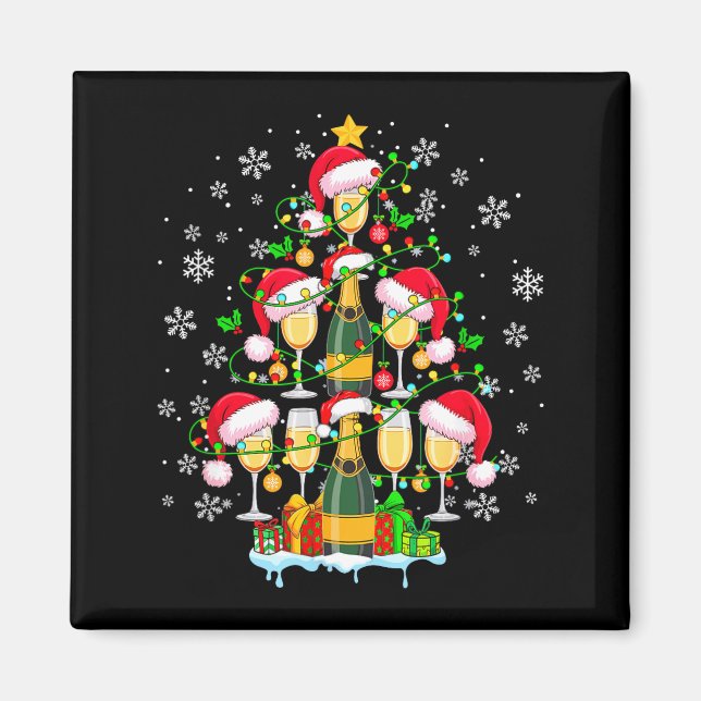 Imã Champagnes de Papai Noel Como Bebida Correspondent (Frente)