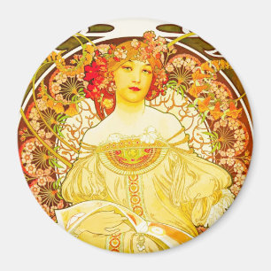 Imã Champanhe, Alphonse Mucha-Magnet