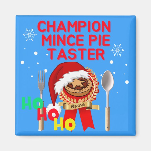 Imã Champion Mince Pie Taster - Papais noeis (Frente)