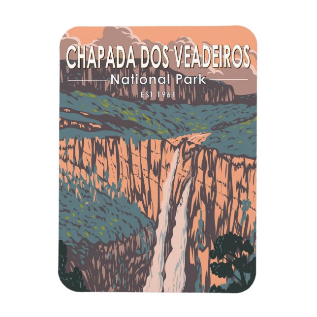 Ímã Chapada dos Veadeiros Parque Nacional do Brasil Vi (Vertical)