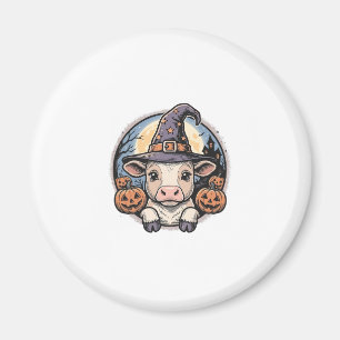Imã Chapeu de Bruxa de Becerro de Halloween Fofo Gravu