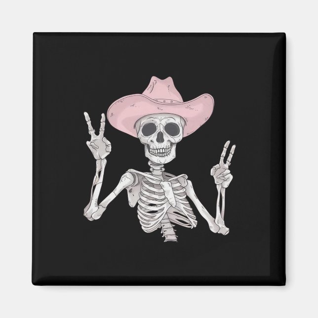 Imã Chapéu de Cowboy Sinal de Paz Ocidental Mexicano H (Frente)