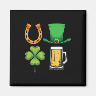 Imã Chapéu de Leprechaun Bêbado Cerveja Trevo Irlanda