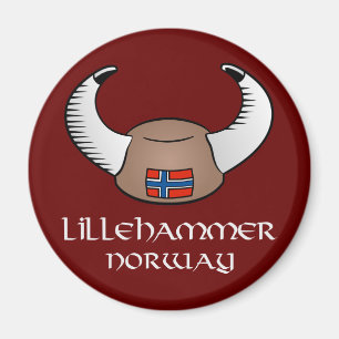 Imã Chapéu de Lillehammer Noruega Viking