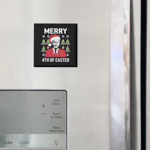 Imã Chapéu de Natal de Joe Biden Merry 4 de Páscoa