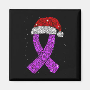Imã Chapéu de Natal Epilepsia Fita de Conscientização