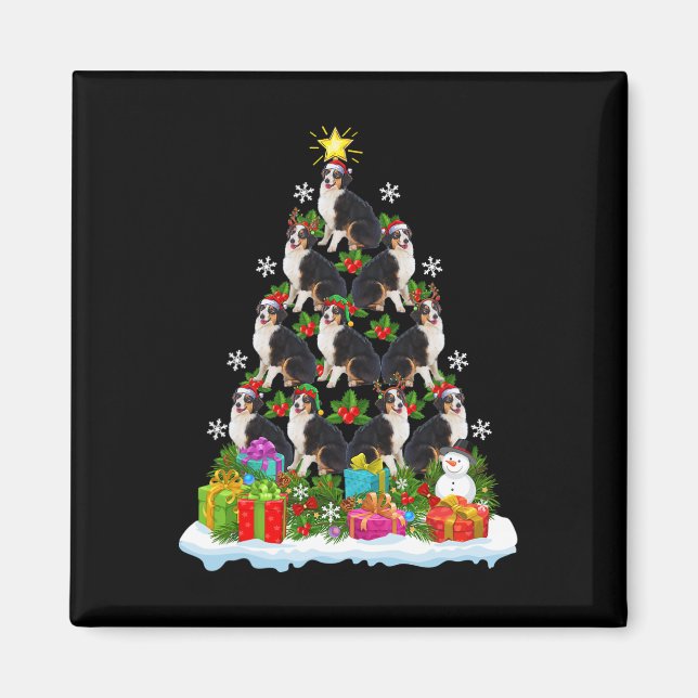 Imã Chapéu de Papai Noel com Luzes de Natal Australian (Frente)