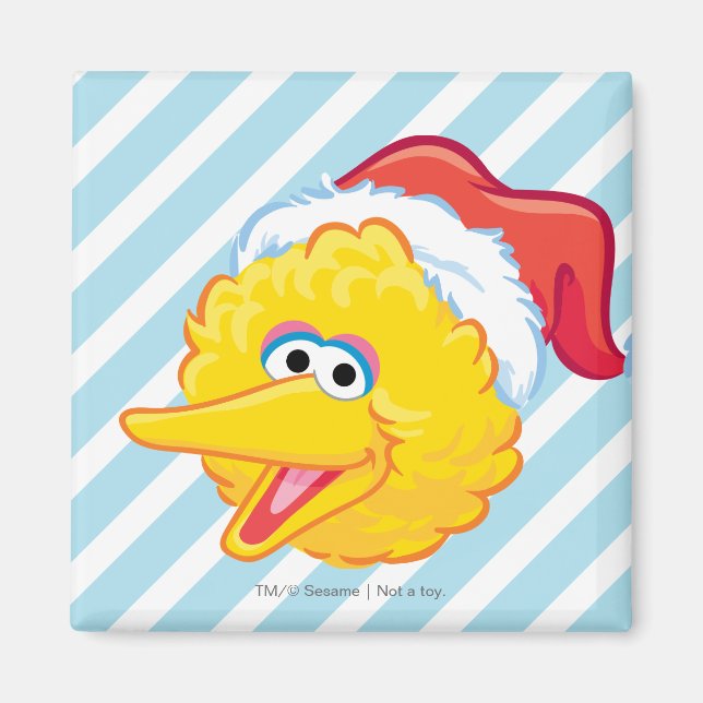 Imã Chapéu de Papai Noel do Big Bird (Frente)