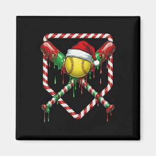 Imã Chapéu de Papai Noel Softll de Natal Sorvete Gota