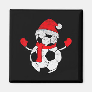 Imã Chapéu de Papai Noel Vintage Engraçado Futebol de 
