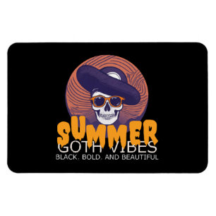 Ímã chapéu de verão caveira