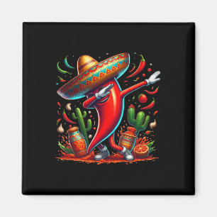 Imã Chapéu do Chili Brincando com Pimenta Quente Cinco