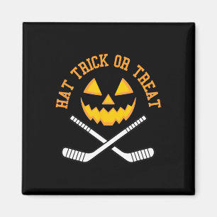 Imã Chapéu E Doces Ou Travessuras Halloween Hockey Jac