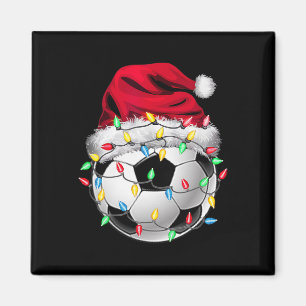 Imã Chapéu Esportivo de Natal de Futebol Xmas Santa By