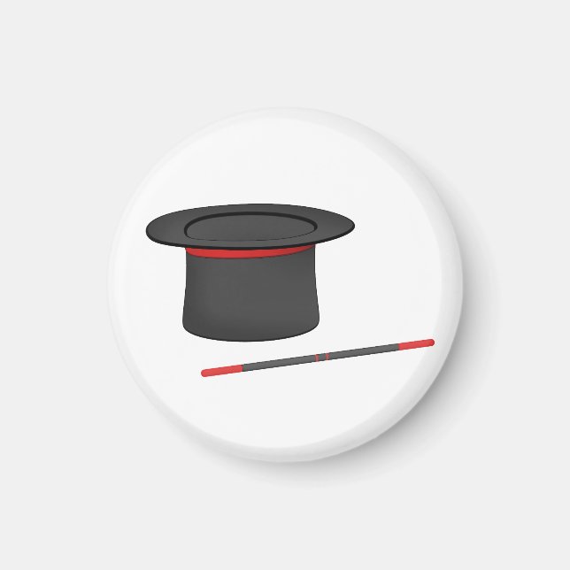 Imã Chapéu mago e varinha mágica (Frente)