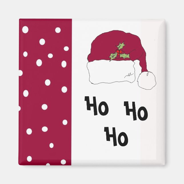 Imã Chapéu Vermelho de Papai Noel (Frente)