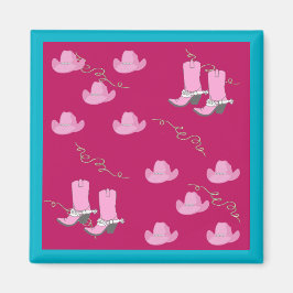 Imã Chapéus e Raízes de Cowgirl Ocidentais