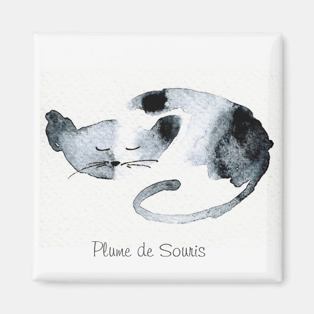 Imã Chaquarelle cabeça de porta cinzento (Frente)