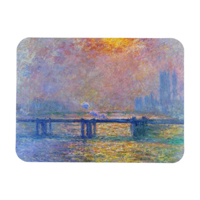 Ímã Charing Cross Bridge, The Thames, Claude Monet (Horizontal)