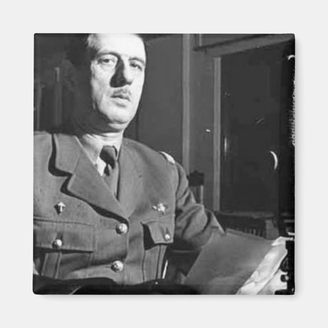 Imã Charles De Gaulle Portrait (Frente)