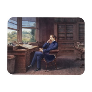 Ímã Charles Dickens em seu estudo